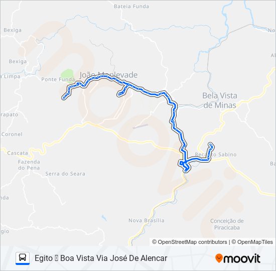 Mapa de 12 de autobús