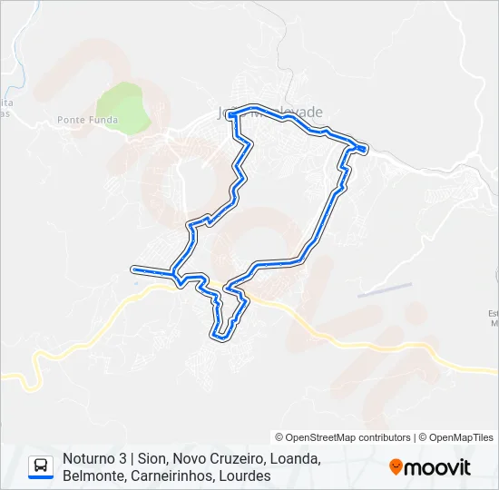 NOTURNO Bus Line Map