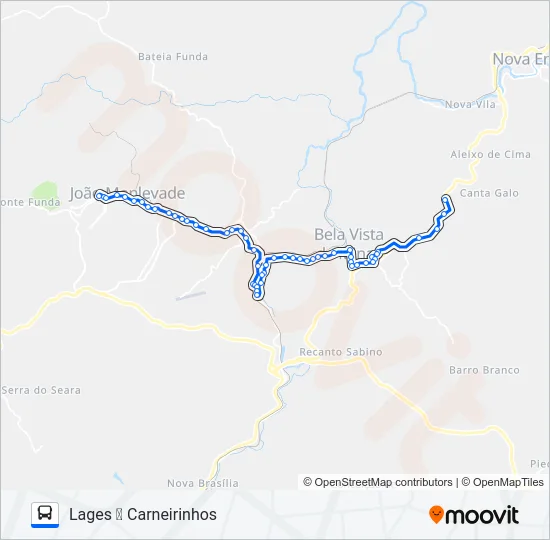 3886 Bus Line Map