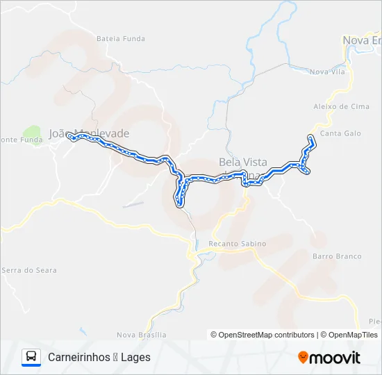 3886 Bus Line Map