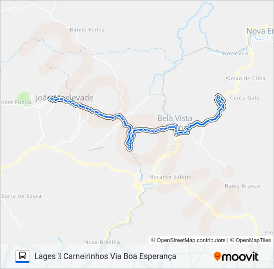 3886 Bus Line Map