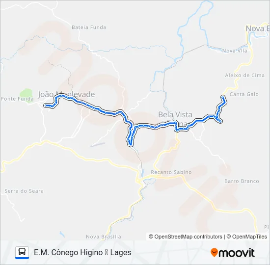 3886 Bus Line Map