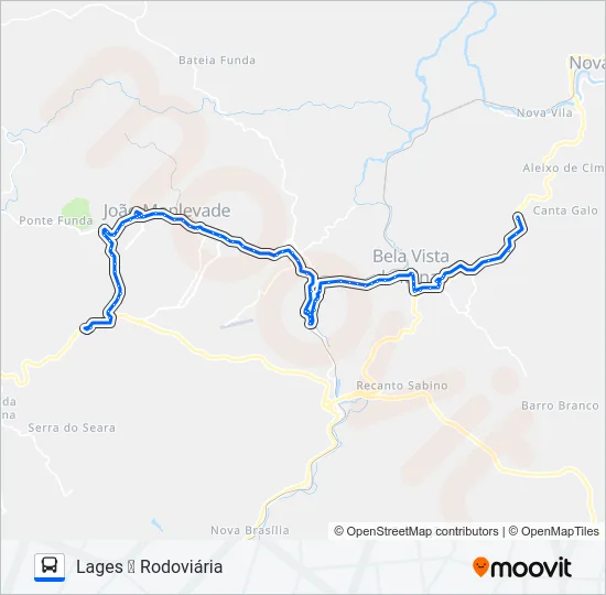 3886 Bus Line Map