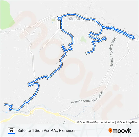 20 Bus Line Map