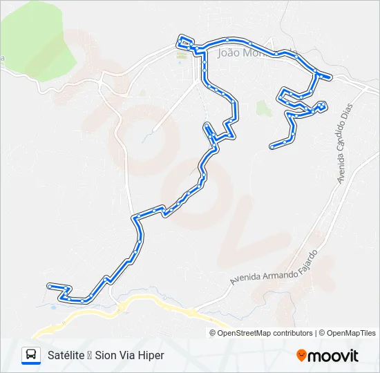 20 Bus Line Map