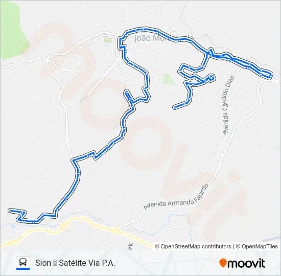 20 Bus Line Map