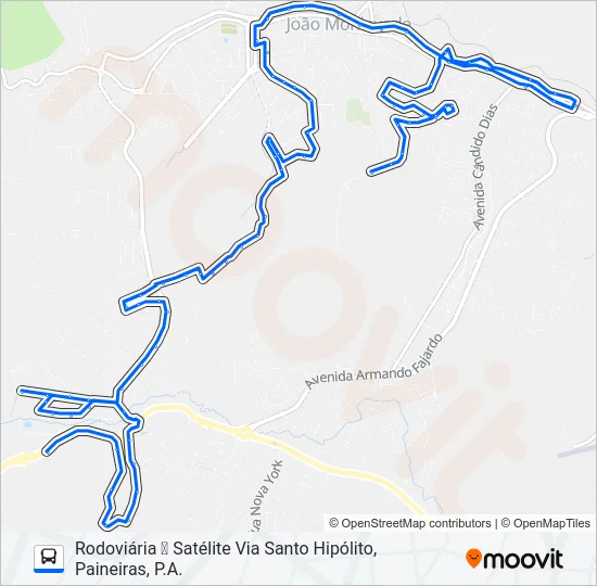 20 Bus Line Map