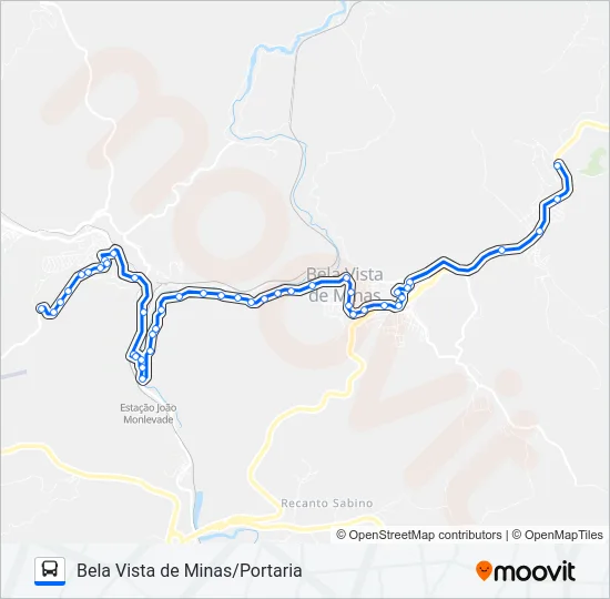 3886B Bus Line Map