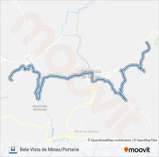 3886B Bus Line Map