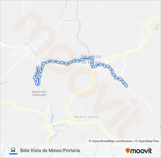 3886B Bus Line Map