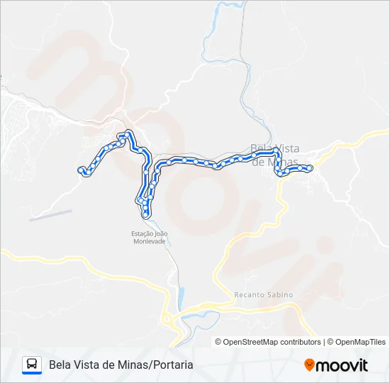 3886B Bus Line Map