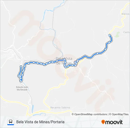 3886B Bus Line Map