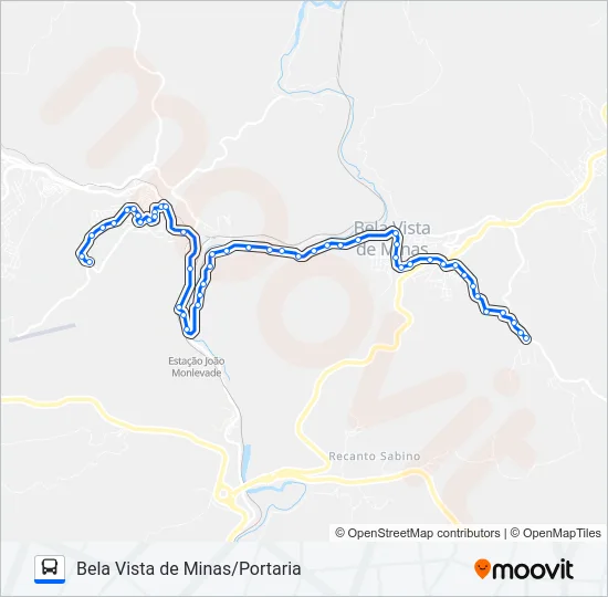 3886B Bus Line Map