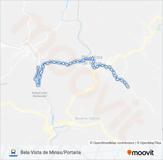 3886B Bus Line Map