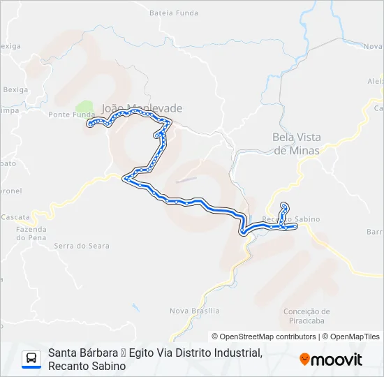 154 Bus Line Map