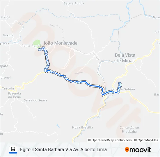 154 Bus Line Map