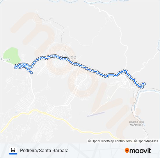 45 bus Line Map