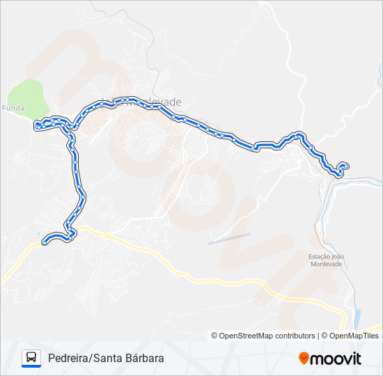 45 bus Line Map