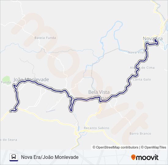 3605 Bus Line Map