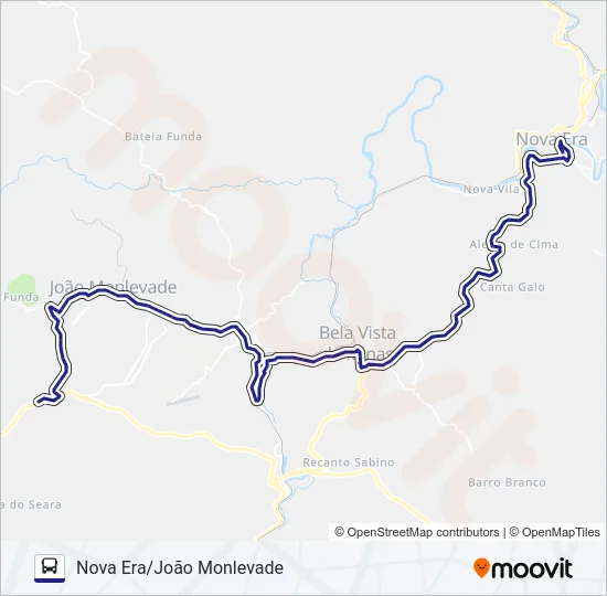 3605 Bus Line Map