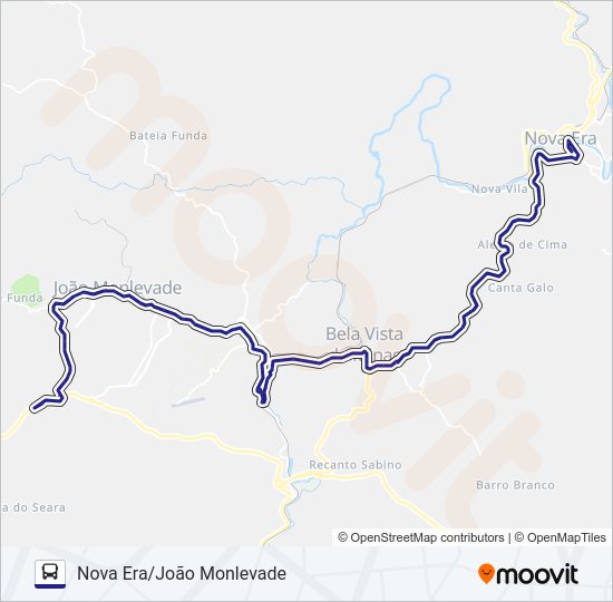3605 Bus Line Map