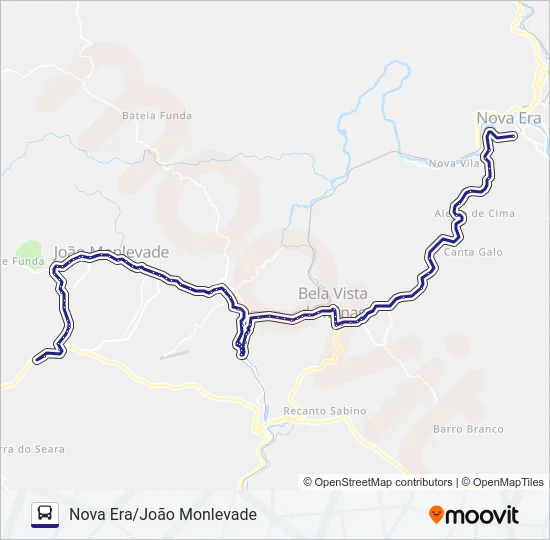 3605 Bus Line Map
