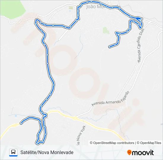 22 Bus Line Map