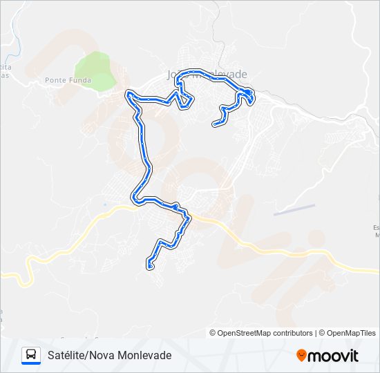 Mapa da linha 22 de ônibus