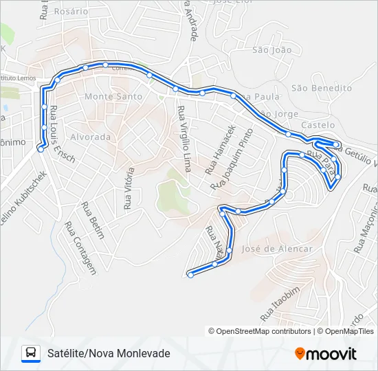22 Bus Line Map