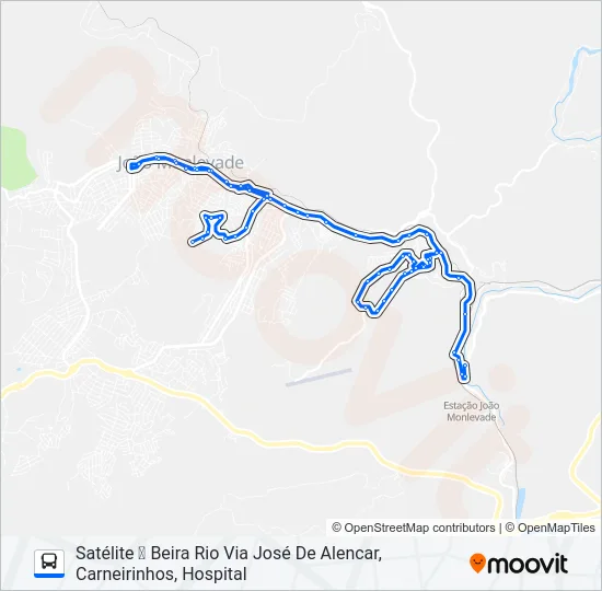 21 Bus Line Map