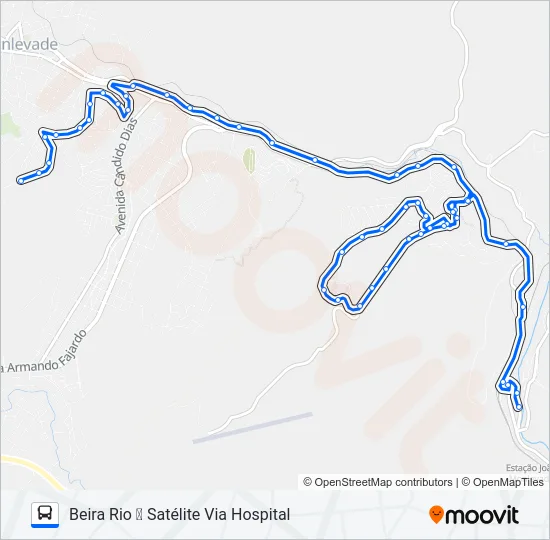 21 Bus Line Map