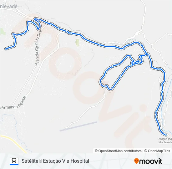 21 Bus Line Map