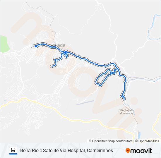 Mapa de 21 de autobús