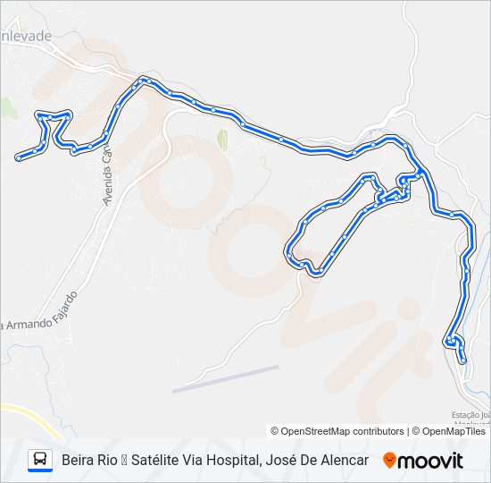 21 Bus Line Map