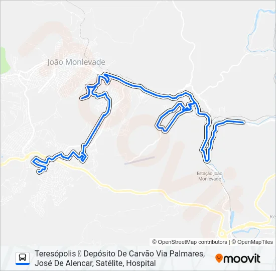 21 Bus Line Map