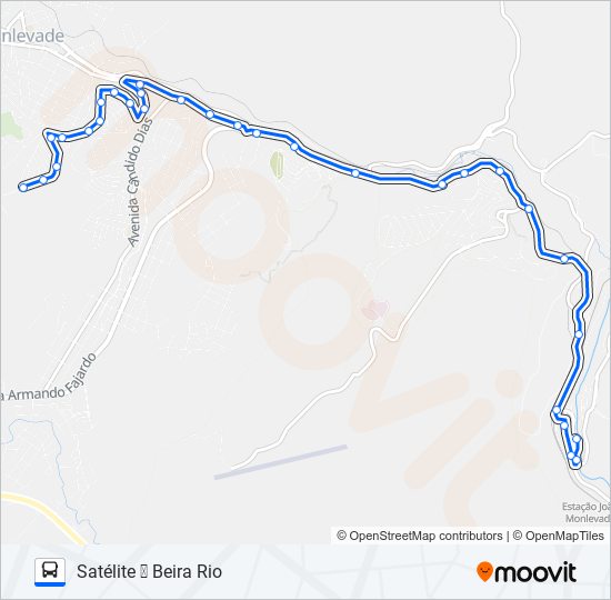 Mapa de 21 de autobús