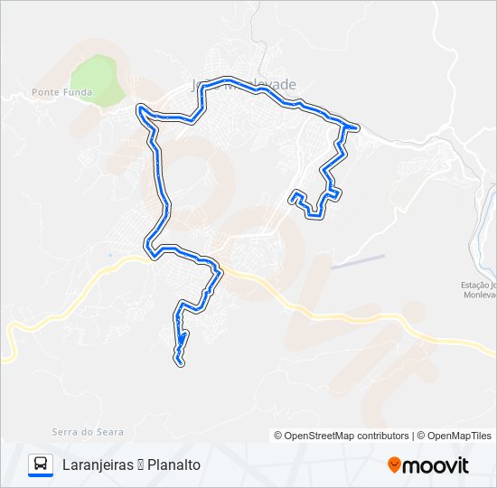 33 bus Line Map