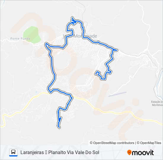 33 bus Line Map