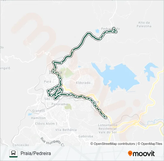 030 Bus Line Map