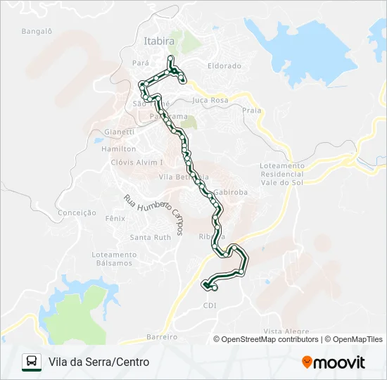 057 Bus Line Map