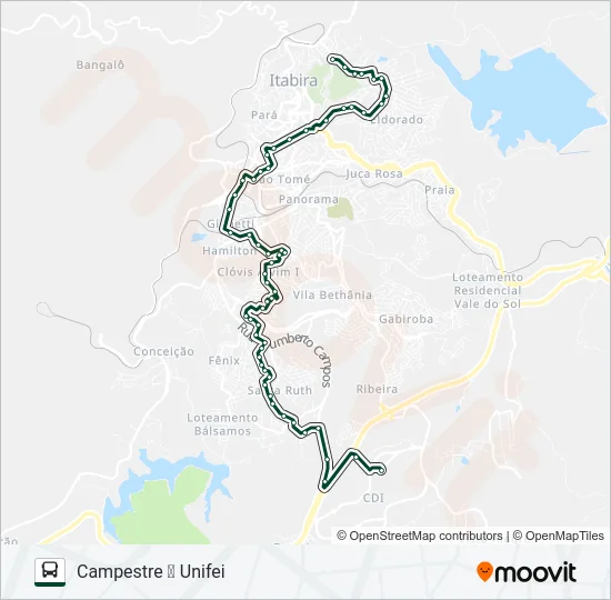 064 Bus Line Map