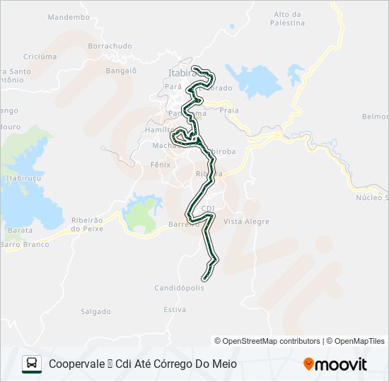 Mapa de 065 de autobús