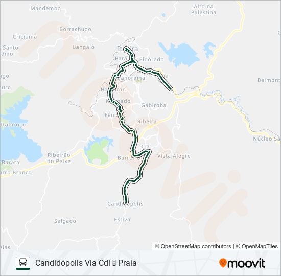 067 bus Line Map