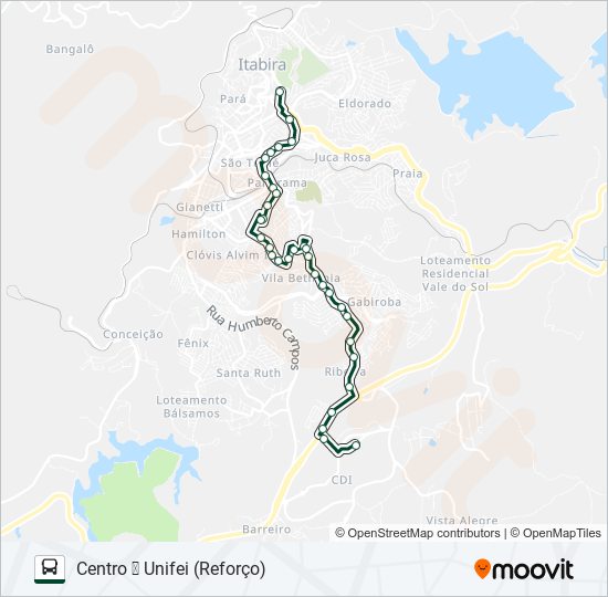 Mapa de 068 de autobús