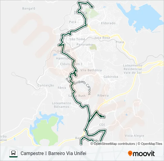 070 Bus Line Map
