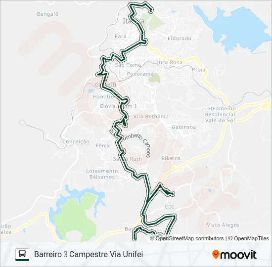 070 Bus Line Map