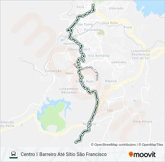 070 Bus Line Map