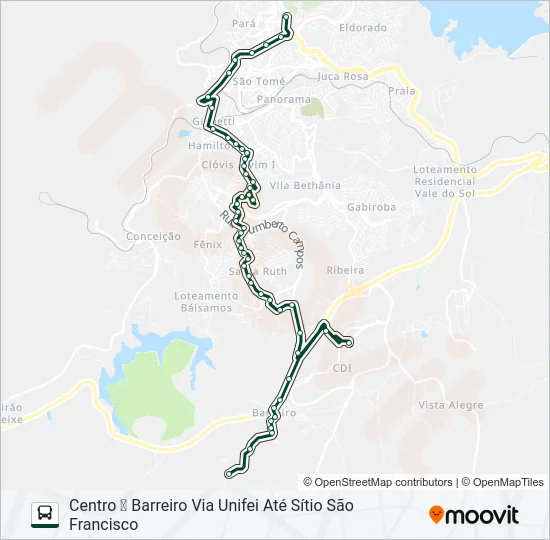 070 Bus Line Map