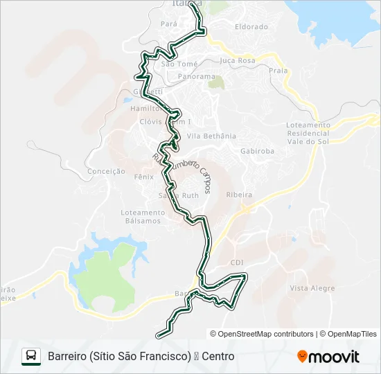 070 Bus Line Map