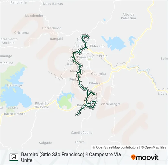 070 Bus Line Map